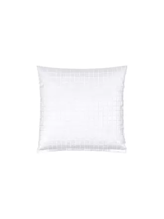 CHRISTIAN FISCHBACHER | Housse de coussin en satin 70x90cm TIMES SQUARE Gris argenté | weiss